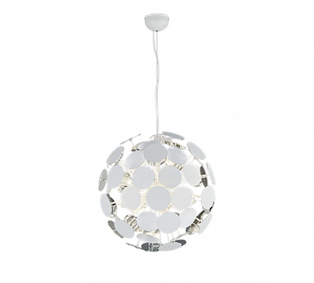 Trio Lighting Κρεμαστό Φωτιστικό 6xE14 DISCALGO Λευκό Ματ Μέταλλο