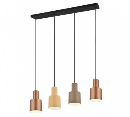 Trio Lighting Κρεμαστό Φωτιστικό 4xE27 AGUDO Μέταλλο Πολύχρωμο