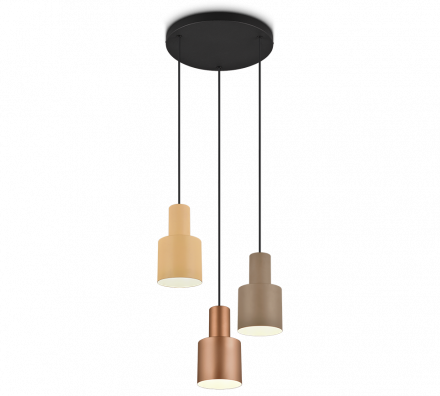Trio Lighting Κρεμαστό Φωτιστικό AGUDO LED 3xE27 Μέταλλο