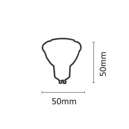 InLight GU10 LED 6watt Dimmable 6500K Ψυχρό Λευκό (7.10.06.09.3DIM)