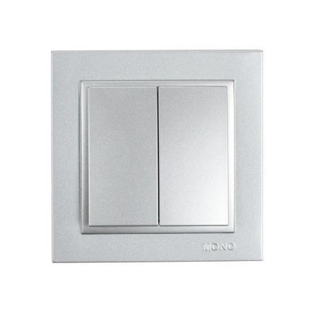 Διακόπτης K/R Ασημί MONO