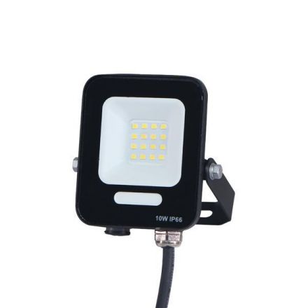 Προβολέας LED SMD 10W Μαύρος IP66 4000K PLUS