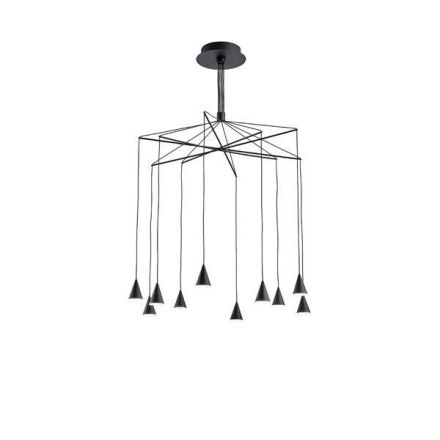 Κρεμαστό Φωτιστικό LED 50W 3500lm 3000K - Μαύρο - CAMPANELLE
