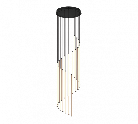 Trio Lighting Κρεμαστό Φωτιστικό LED 70W CCT BAXTER Μαύρο Ματ