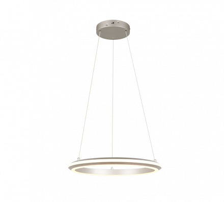 Trio Lighting Κρεμαστό Φωτιστικό LED 34W CCT AMADOR Μέταλλο Nickel Mat