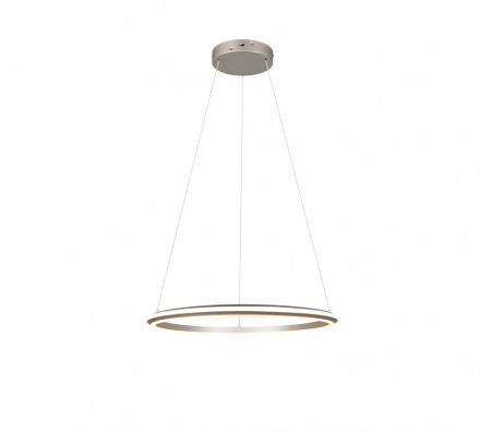 Trio Lighting Κρεμαστό Φωτιστικό LED 48W CCT AMADOR Μέταλλο Nickel Mat