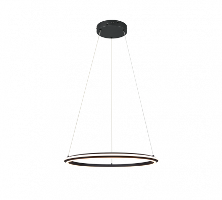 Trio Lighting Κρεμαστό Φωτιστικό LED 48W CCT AMADOR Μέταλλο Μαύρο Ματ