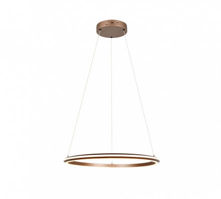 Trio Lighting Κρεμαστό Φωτιστικό LED 48W CCT AMADOR Μέταλλο Coffee