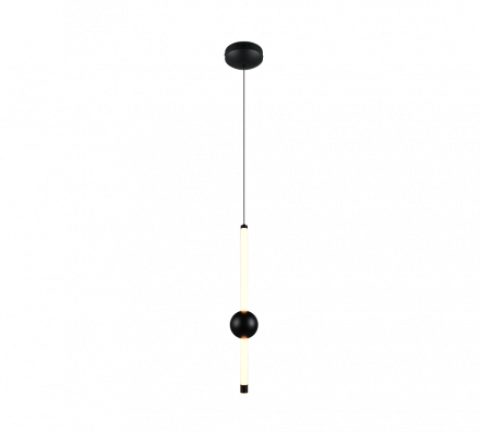 Trio Lighting Κρεμαστό Φωτιστικό LED 6W CCT MELITA Μέταλλο Μαύρο Ματ