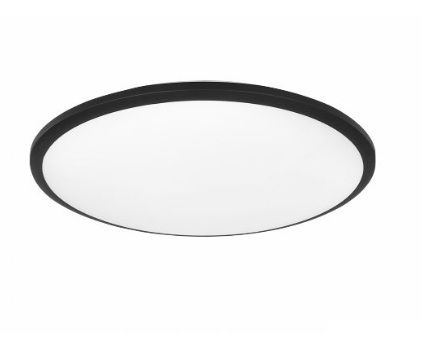 Πλαφονιέρα Οροφής LED 12W 4000Κ IP44 - Μαυρη