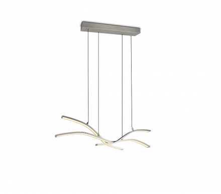 Trio Lighting Κρεμαστό Φωτιστικό LED 46W CCT SPIDER Nickel Mat