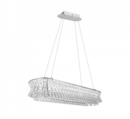 Trio Lighting Κρεμαστό Φωτιστικό LED 52W CCT ZEVION Chrome