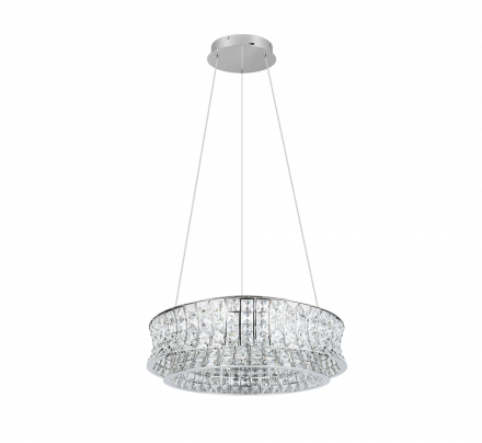Trio Lighting Κρεμαστό Φωτιστικό LED 42W CCT ZEVION Chrome