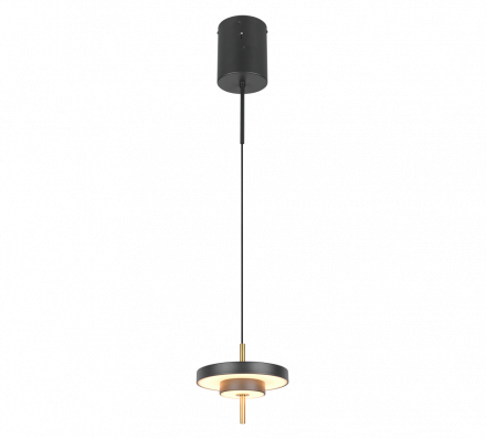 Trio Lighting Κρεμαστό Φωτιστικό LED 10W CCT KEATON Μαύρο-Χρυσό