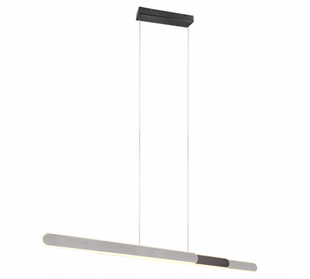 Trio Lighting Κρεμαστό Φωτιστικό HELIOS LED 48W Μέταλλο Brushed Aluminum