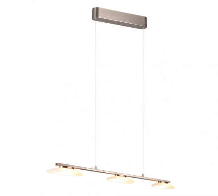 Trio Lighting Κρεμαστό Φωτιστικό MERTON LED 3x9W Μέταλλο Nickel Mat