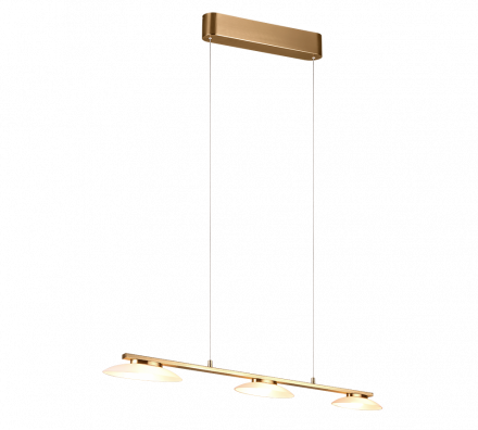 Trio Lighting Κρεμαστό Φωτιστικό MERTON LED 3x9W Μέταλλο Brass Mat