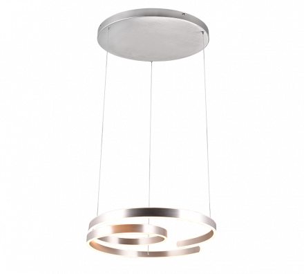 Trio Lighting Κρεμαστό Φωτιστικό MARNIE LED 68W 3000K Μέταλλο Brushed Aluminum