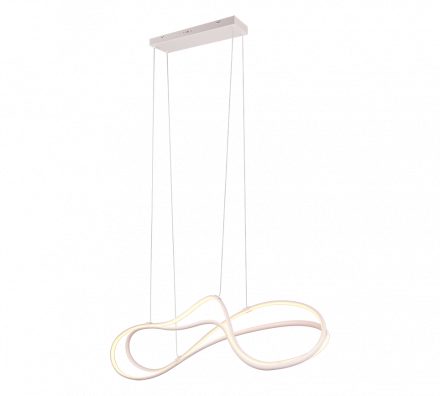 Trio Lighting Κρεμαστό Φωτιστικό LED 57W CCT NALA Λευκό Ματ