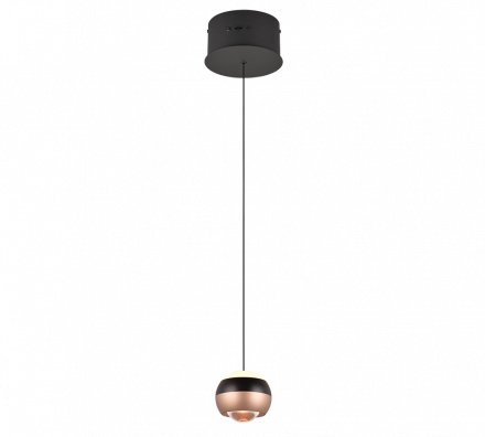 Trio Lighting Κρεμαστό Φωτιστικό LED 8W ORBIT Μαύρο Ματ