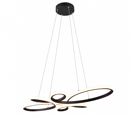 Trio Lighting Κρεμαστό Φωτιστικό LED 32W 3000K FLY Μαύρο Ματ
