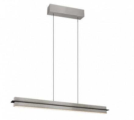 Trio Lighting Κρεμαστό Φωτιστικό LED 22W EMERSON Nickel Mat Μέταλλο