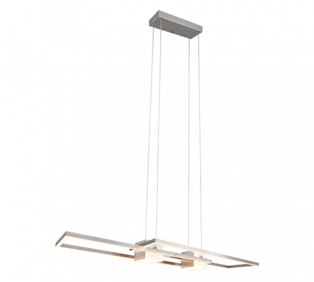 Trio Lighting Κρεμαστό Φωτιστικό LED 37W ALBANY Αλουμίνιο Νίκελ Ματ