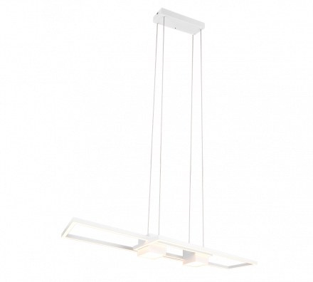 Trio Lighting Κρεμαστό Φωτιστικό LED 37W ALBANY Αλουμίνιο Λευκό Ματ