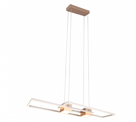 Trio Lighting Κρεμαστό Φωτιστικό LED 37W ALBANY Αλουμίνιο Coffee