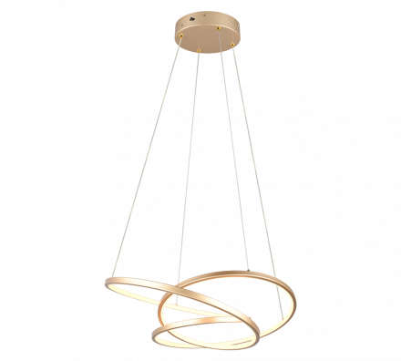 Trio Lighting Κρεμαστό Φωτιστικό LED 34W DARVIN Χρυσό Μέταλλο