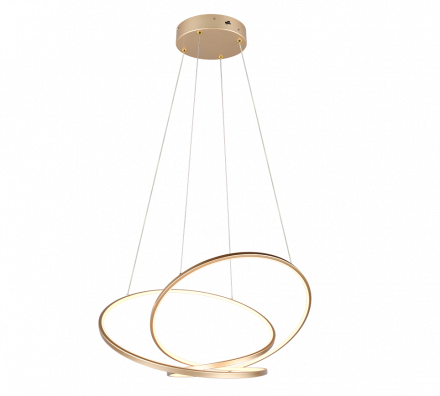 Trio Lighting Κρεμαστό Φωτιστικό LED 52W DARVIN Χρυσό Μέταλλο
