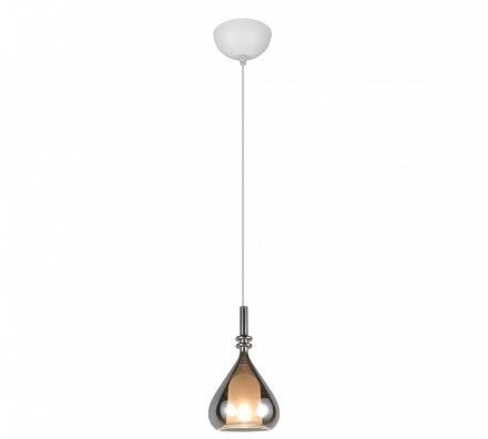 Trio Lighting Κρεμαστό Φωτιστικό 1xE14 ALDEA Μέταλλο-Γυαλί Λευκό Ματ-Chrome