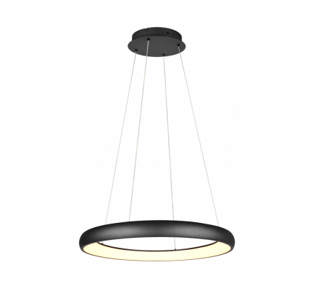 Trio Lighting Κρεμαστό Φωτιστικό LED 59W CARDONA Μαύρο Ματ Μέταλλο