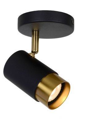 FLORIS - Spot Οροφής - Ø 10 cm - 1xGU10 - Black