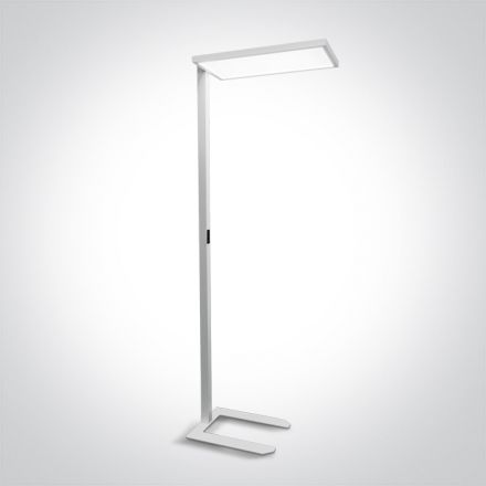 Φωτιστικό Δαπέδου LED 60W 4000K Touch Διακόπτης Αλουμίνιο Λευκό 230V