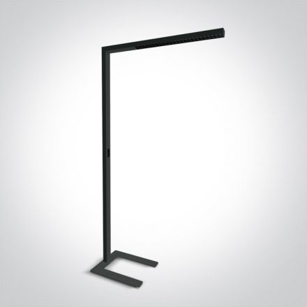 Φωτιστικό Δαπέδου LED 75W 4000K Touch Διακόπτης Αλουμίνιο Μαύρο 230V