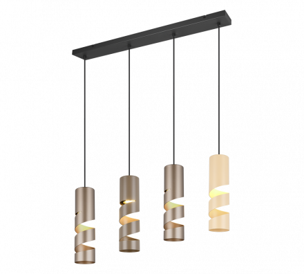 Trio Lighting Κρεμαστό Φωτιστικό 4xGU10 STREAM Μέταλλο Πολύχρωμο