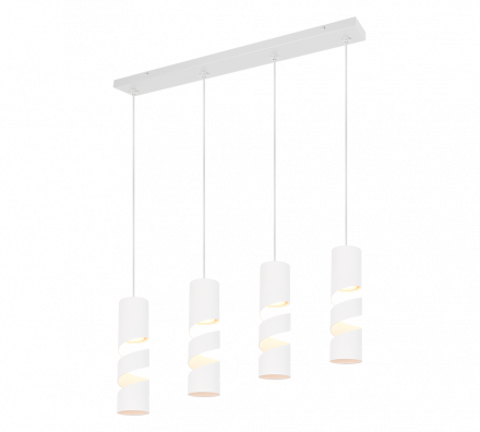 Trio Lighting Κρεμαστό Φωτιστικό 4xGU10 STREAM Μέταλλο Λευκό Ματ