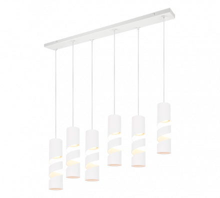 Trio Lighting Κρεμαστό Φωτιστικό 6xGU10 STREAM Μέταλλο Λευκό Ματ