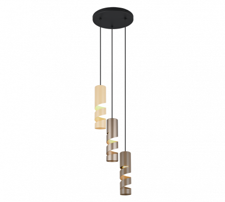 Trio Lighting Κρεμαστό Φωτιστικό 3xGU10 STREAM Μέταλλο Πολύχρωμο