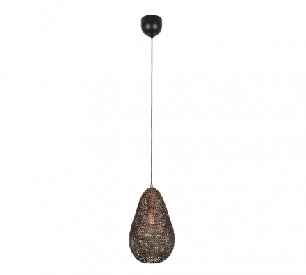 Trio Lighting Κρεμαστό Φωτιστικό 1xE27 ZIVA Μέταλλο Old Brass