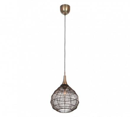 Trio Lighting Κρεμαστό Φωτιστικό 1xE27 SORAYA Μέταλλο Old Brass 42cm