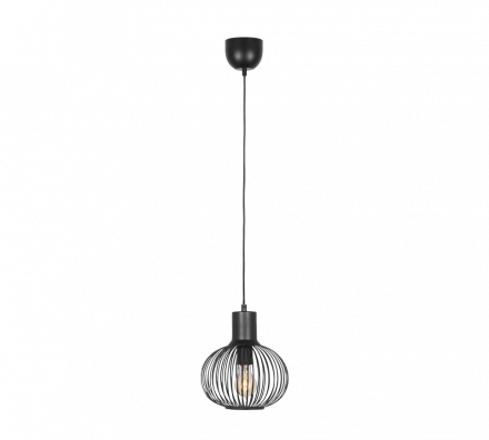 Trio Lighting Κρεμαστό Φωτιστικό 1xE27 GILA Μέταλλο Μαύρο Ματ