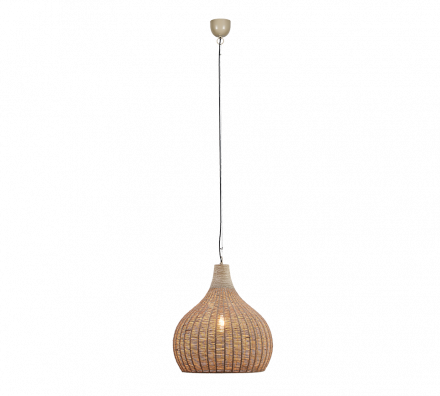 Trio Lighting Κρεμαστό Μονόφωτο 1xE27 JANNE Jute 54cm