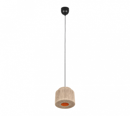 Trio Lighting Κρεμαστό Μονόφωτο 1xE27 SMILLA Jute 54cm
