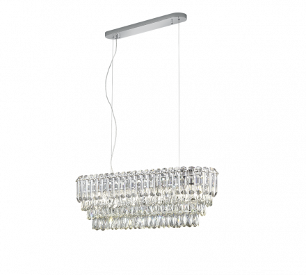 Trio Lighting Κρεμαστό Φωτιστικό 10xE14 MALIZIA Chrome