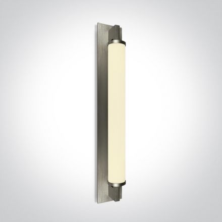 Φωτιστικό Μπάνιου LED 18W 4000K Αλουμίνιο/Γυαλί Brushed Chrome IP44