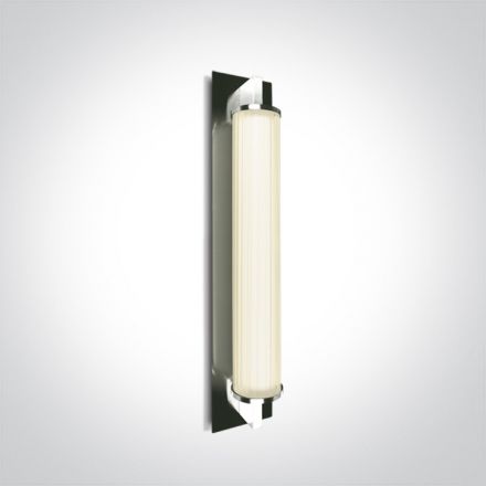 Φωτιστικό Μπάνιου LED 18W 3000K Αλουμίνιο/Γυαλί Chrome IP44