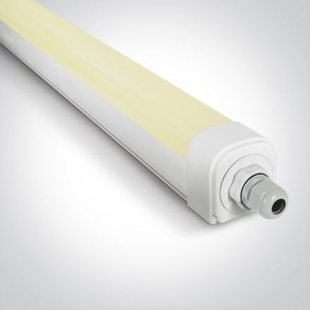 Γραμμικό Φωτιστικό Slim LED 30W 4000K 120cm PC Λευκό IP66 100-240V