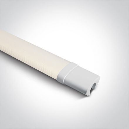 Γραμμικό Φωτιστικό Slim Συνδεόμενο LED 36W 6000K 60cm PC Λευκό IP65 100-240V